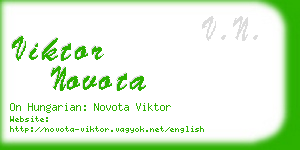 viktor novota business card
